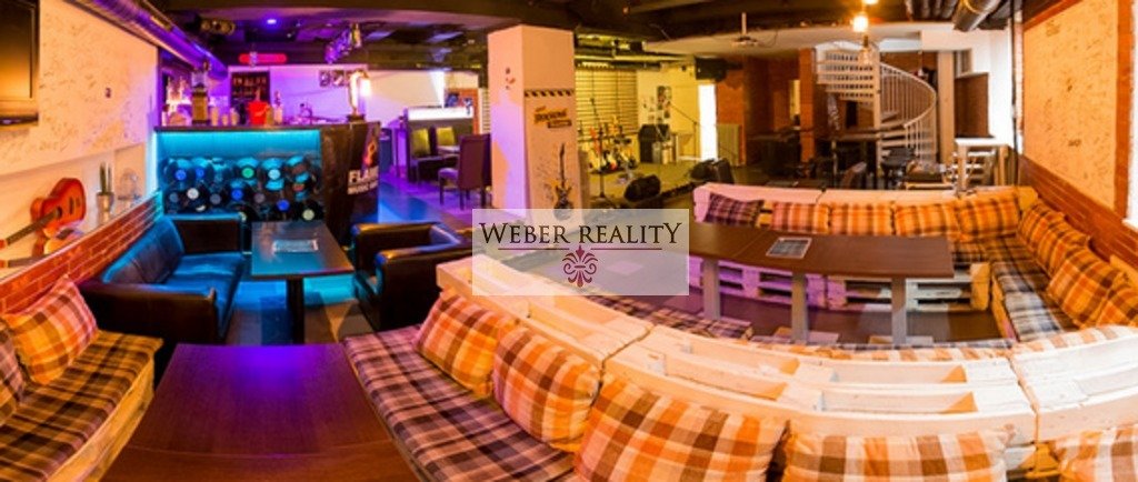 WEBER REALITY Flame Music bar, zabehnutý podnik so živou hudbou, v centre pri hl.Stanici 160 m2